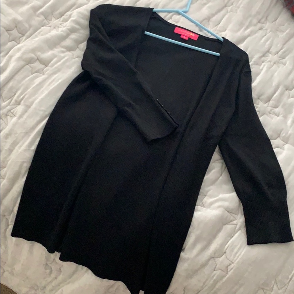 Black cardigan